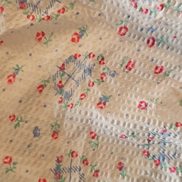 Vintage Pretty Baby Lightweight Floral Shortsleeve Romper 3x - Picture 8 of 9